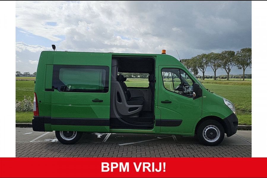 Renault Master T35 2.3 dCi L2H2 Dubbel Cabine Airco Trekhaak 1e Eigenaar Camera Euro6 Oh-Historie 1e Eigenaar!