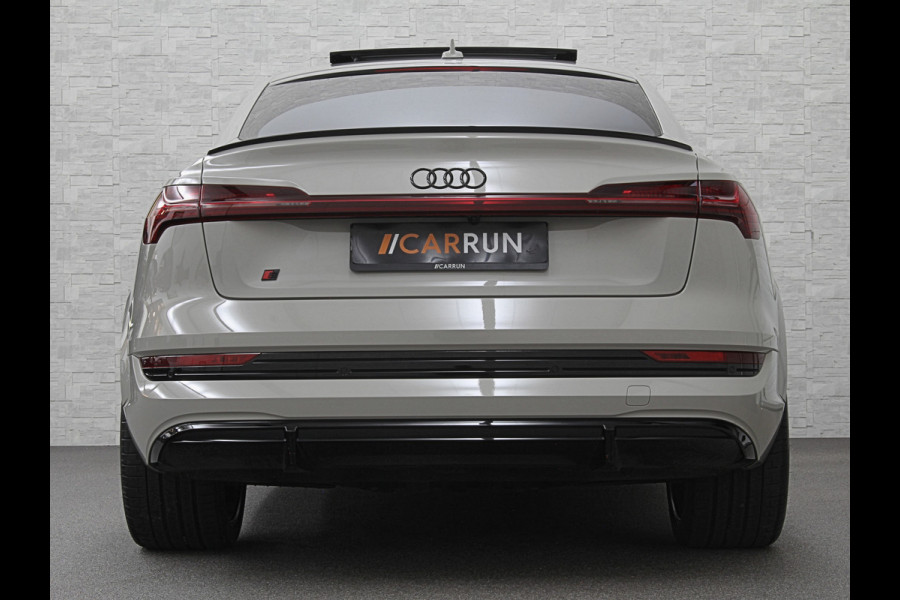 Audi e-tron Sportback S 503pk RS-Seats | 360 Camera | ACC | B&O | Panorama | Luchtvering | Head-Up | Camera-Spiegels | Keyless-Entry | SiamBeige Metallic | Trekhaak | ISO-Glas | 4-Zone Clima | Matrix-LED | Carplay | Rijklaar incl. BOVAG garantie | Black-Optic | Stuur-Verwarming | Sfeerverlichting |