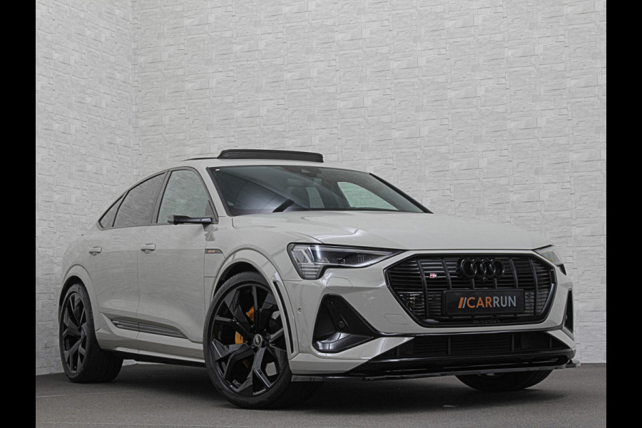 Audi e-tron Sportback S 503pk RS-Seats | 360 Camera | ACC | B&O | Panorama | Luchtvering | Head-Up | Camera-Spiegels | Keyless-Entry | SiamBeige Metallic | Trekhaak | ISO-Glas | 4-Zone Clima | Matrix-LED | Carplay | Rijklaar incl. BOVAG garantie | Black-Optic | Stuur-Verwarming | Sfeerverlichting |