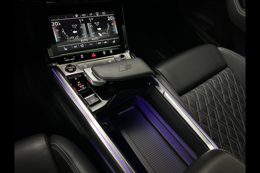 Audi e-tron Sportback S 503pk RS-Seats | 360 Camera | ACC | B&O | Panorama | Luchtvering | Head-Up | Camera-Spiegels | Keyless-Entry | SiamBeige Metallic | Trekhaak | ISO-Glas | 4-Zone Clima | Matrix-LED | Carplay | Rijklaar incl. BOVAG garantie | Black-Optic | Stuur-Verwarming | Sfeerverlichting |