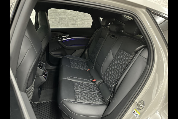 Audi e-tron Sportback S 503pk RS-Seats | 360 Camera | ACC | B&O | Panorama | Luchtvering | Head-Up | Camera-Spiegels | Keyless-Entry | SiamBeige Metallic | Trekhaak | ISO-Glas | 4-Zone Clima | Matrix-LED | Carplay | Rijklaar incl. BOVAG garantie | Black-Optic | Stuur-Verwarming | Sfeerverlichting |