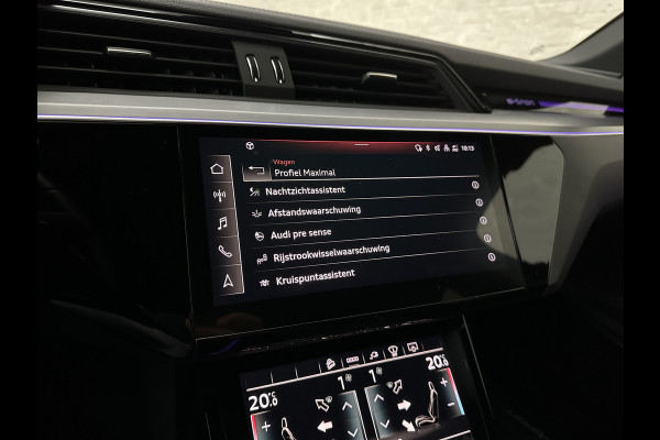 Audi e-tron Sportback S 503pk RS-Seats | 360 Camera | ACC | B&O | Panorama | Luchtvering | Head-Up | Camera-Spiegels | Keyless-Entry | SiamBeige Metallic | Trekhaak | ISO-Glas | 4-Zone Clima | Matrix-LED | Carplay | Rijklaar incl. BOVAG garantie | Black-Optic | Stuur-Verwarming | Sfeerverlichting |