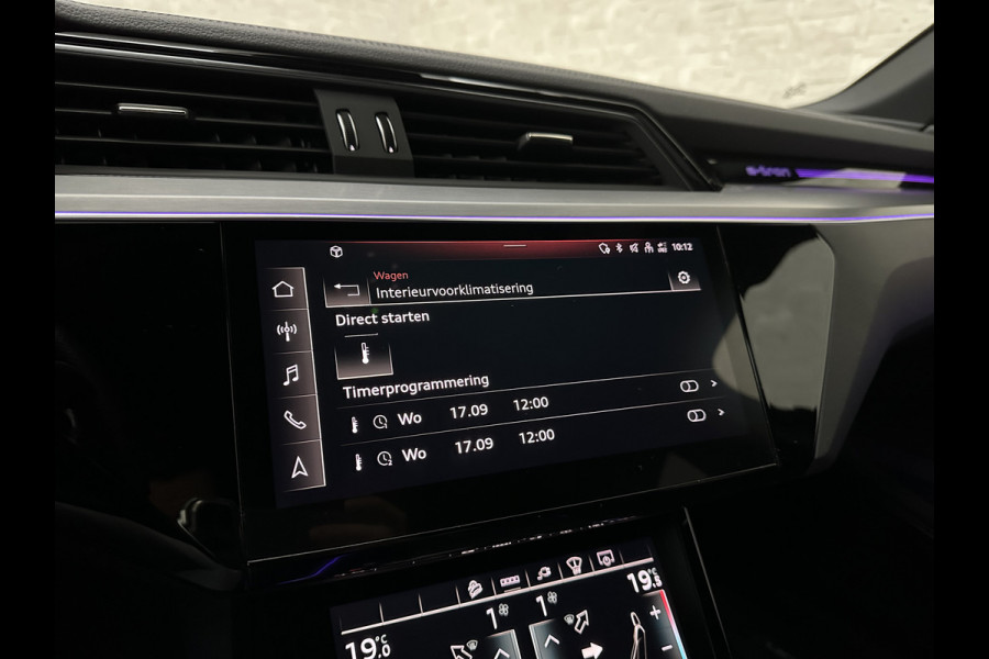 Audi e-tron Sportback S 503pk RS-Seats | 360 Camera | ACC | B&O | Panorama | Luchtvering | Head-Up | Camera-Spiegels | Keyless-Entry | SiamBeige Metallic | Trekhaak | ISO-Glas | 4-Zone Clima | Matrix-LED | Carplay | Rijklaar incl. BOVAG garantie | Black-Optic | Stuur-Verwarming | Sfeerverlichting |