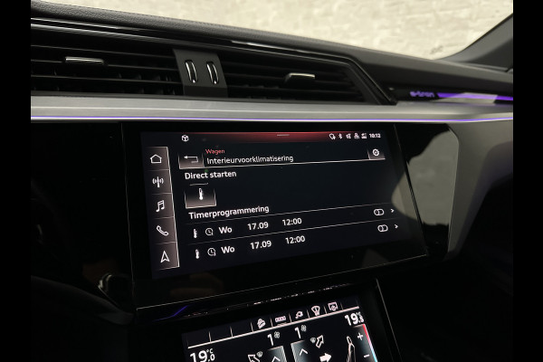 Audi e-tron Sportback S 503pk RS-Seats | 360 Camera | ACC | B&O | Panorama | Luchtvering | Head-Up | Camera-Spiegels | Keyless-Entry | SiamBeige Metallic | Trekhaak | ISO-Glas | 4-Zone Clima | Matrix-LED | Carplay | Rijklaar incl. BOVAG garantie | Black-Optic | Stuur-Verwarming | Sfeerverlichting |