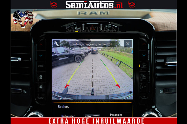 Dodge Ram 1500 LongHorn Edition | Hemi 5.7 V8 | HUD | Luchtvering | Bom Vol | PanoramaDak | Patriot Blue | Comfortabele Dubbele Cabine met Royale 5 Zitplaatsen | DC | Crew Cab | 4x4 | Eerste Eigenaar | 57860 Km Dealer Onderhouden |