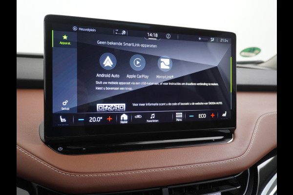 Škoda ENYAQ iV 80 Trekhaak Leder Panoramadak Memory Camera Adap.Cruise Warmtepomp Navi Ecc Apple Carplay Android Auto Lmv 21" 1e Eigenaar Nieuwprijs €59.095! 1.000KG Trekgewicht