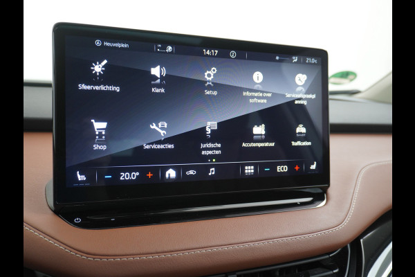 Škoda ENYAQ iV 80 Trekhaak Leder Panoramadak Memory Camera Adap.Cruise Warmtepomp Navi Ecc Apple Carplay Android Auto Lmv 21" 1e Eigenaar Nieuwprijs €59.095! 1.000KG Trekgewicht