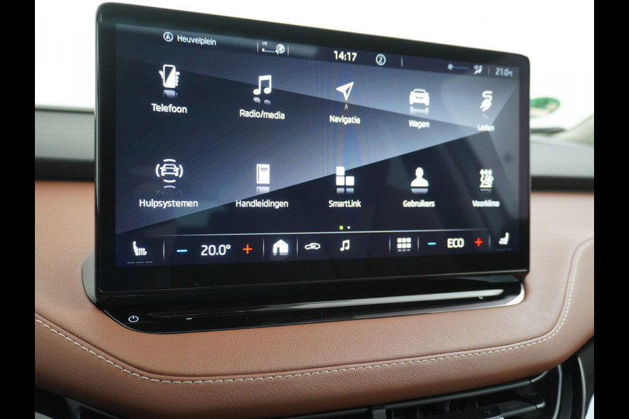 Škoda ENYAQ iV 80 Trekhaak Leder Panoramadak Memory Camera Adap.Cruise Warmtepomp Navi Ecc Apple Carplay Android Auto Lmv 21" 1e Eigenaar Nieuwprijs €59.095! 1.000KG Trekgewicht
