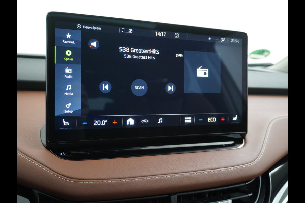 Škoda ENYAQ iV 80 Trekhaak Leder Panoramadak Memory Camera Adap.Cruise Warmtepomp Navi Ecc Apple Carplay Android Auto Lmv 21" 1e Eigenaar Nieuwprijs €59.095! 1.000KG Trekgewicht