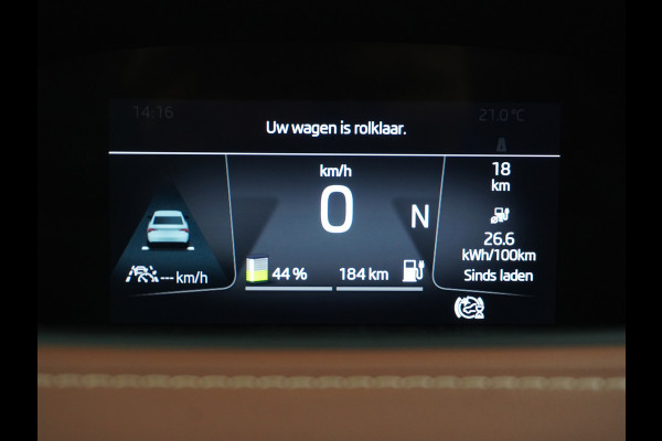 Škoda ENYAQ iV 80 Trekhaak Leder Panoramadak Memory Camera Adap.Cruise Warmtepomp Navi Ecc Apple Carplay Android Auto Lmv 21" 1e Eigenaar Nieuwprijs €59.095! 1.000KG Trekgewicht