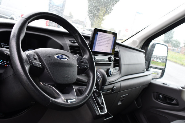 Ford Transit 2.0 TDCI L2H2 DC Raptor Grill Camera, Cruise, Carplay, Stoelverwarming, 130pk, Automaat, Multimedia, 2 x Schuifdeur, Uniek!