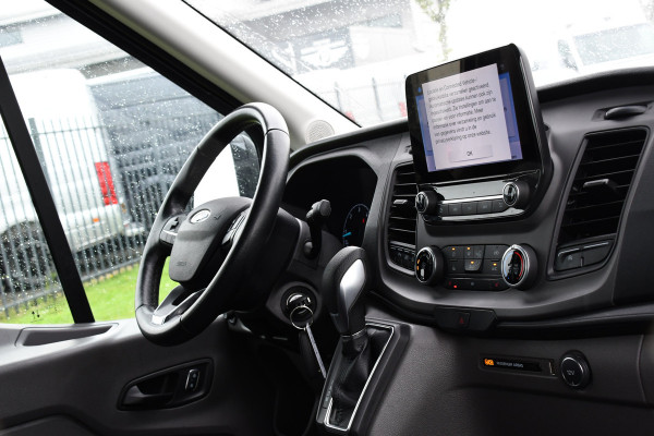 Ford Transit 2.0 TDCI L2H2 DC Raptor Grill Camera, Cruise, Carplay, Stoelverwarming, 130pk, Automaat, Multimedia, 2 x Schuifdeur, Uniek!