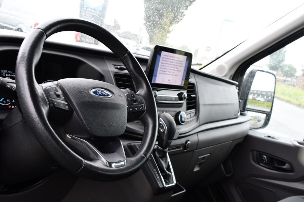 Ford Transit 2.0 TDCI L2H2 DC Raptor Grill Camera, Cruise, Carplay, Stoelverwarming, 130pk, Automaat, Multimedia, 2 x Schuifdeur, Uniek!