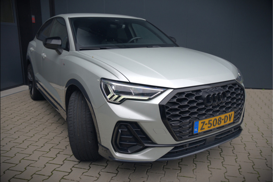 Audi Q3 Sportback 35 TFSI Pro Line S | S-Line | Stoelverwarming | Keyless | 360 Camera | Leer | Elektrische Stoelen | Adaptive Cruise Control | Dodehoekdetectie | Navigatie | Parkeersensoren | Vitrual Cockpit