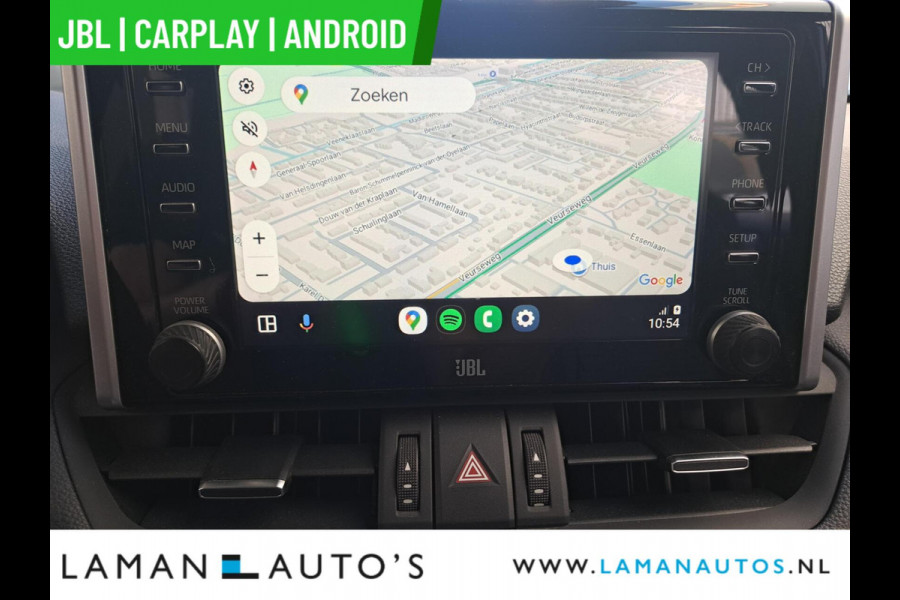 Toyota RAV4 2.5 Hybrid 218pk Bi-Tone | JBL CarPlay Halfleder ECC Nav 18" LMV ACC Camera Trekhaak Metallic | Hybrid Voorschoten