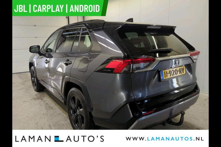Toyota RAV4 2.5 Hybrid 218pk Bi-Tone | JBL CarPlay Halfleder ECC Nav 18" LMV ACC Camera Trekhaak Metallic | Hybrid Voorschoten