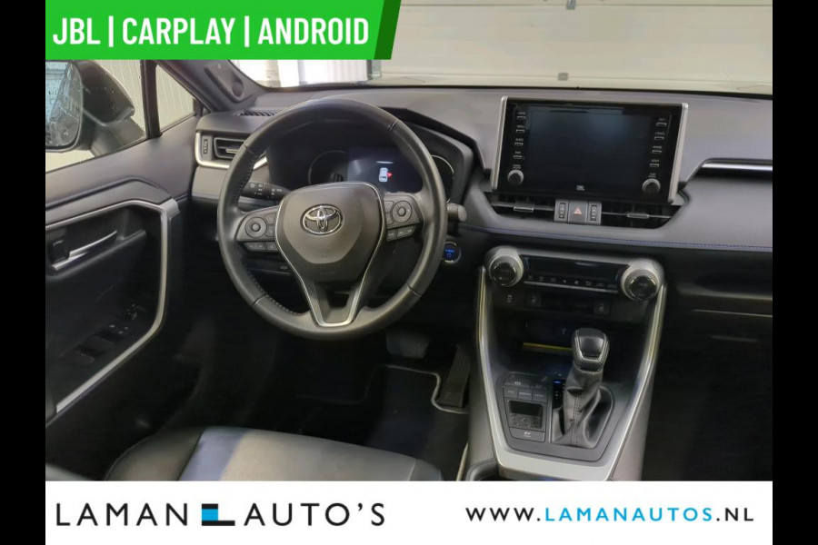 Toyota RAV4 2.5 Hybrid 218pk Bi-Tone | JBL CarPlay Halfleder ECC Nav 18" LMV ACC Camera Trekhaak Metallic | Hybrid Voorschoten
