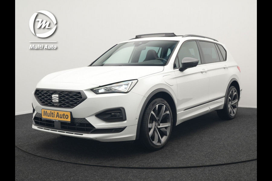 Seat Tarraco 1.4 TSI e-Hybrid FR Plug in Hybrid 245pk Dealer O.H PHEV | Panodak | 360 Camera | Adaptive Cruise | Alcantara Sportstoelen Memory & Verwarmd | Apple Carplay | Blis | Navigatie | Keyless | Stuur Verwarmd | Virtual | DAB |