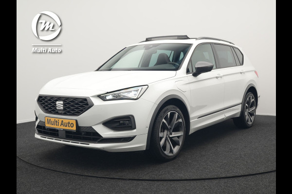 Seat Tarraco 1.4 TSI e-Hybrid FR Plug in Hybrid 245pk Dealer O.H PHEV | Panodak | 360 Camera | Adaptive Cruise | Alcantara Sportstoelen Memory & Verwarmd | Apple Carplay | Blis | Navigatie | Keyless | Stuur Verwarmd | Virtual | DAB |