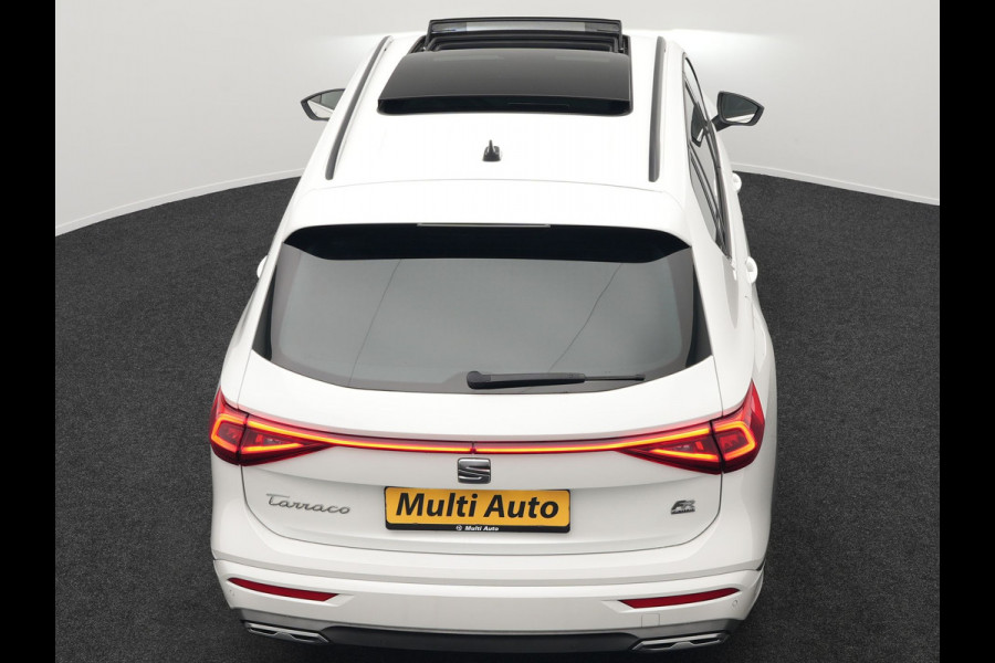 Seat Tarraco 1.4 TSI e-Hybrid FR Plug in Hybrid 245pk Dealer O.H PHEV | Panodak | 360 Camera | Adaptive Cruise | Alcantara Sportstoelen Memory & Verwarmd | Apple Carplay | Blis | Navigatie | Keyless | Stuur Verwarmd | Virtual | DAB |
