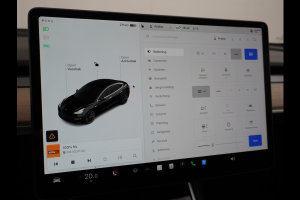 Tesla Model 3 Performance 513pk 20" AutoPilot Pano.dak  Adaptive Cruise Camera''s Leer PDC-A+Voor Wifi Ecc Pdc Dual Motor ! Elektr.-A-Klep+Stuur+Verst.Stoel+Geheugen, Easy Entry Stoel+Bank-Verwarmd Keyless carbon spoiler rode remklauwen Long Range accu WiFi Voorbereid. Internet (9,99pm) 75 kWh 4wd 1e Eigenaar Origineel Nederlandse Auto