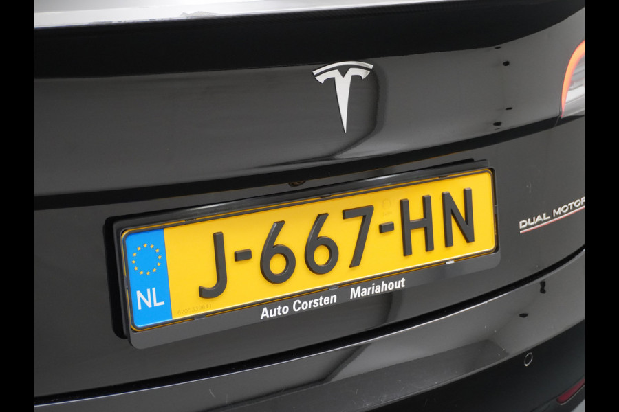 Tesla Model 3 Performance 513pk 20" AutoPilot Pano.dak  Adaptive Cruise Camera''s Leer PDC-A+Voor Wifi Ecc Pdc Dual Motor ! Elektr.-A-Klep+Stuur+Verst.Stoel+Geheugen, Easy Entry Stoel+Bank-Verwarmd Keyless carbon spoiler rode remklauwen Long Range accu WiFi Voorbereid. Internet (9,99pm) 75 kWh 4wd 1e Eigenaar Origineel Nederlandse Auto