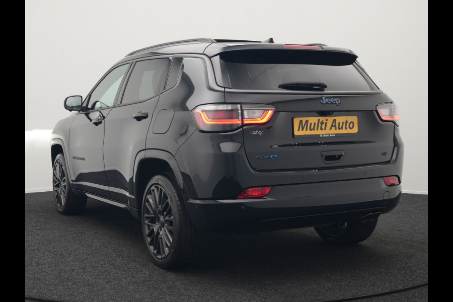 Jeep Compass 4xe 240 Plug In Hybrid Electric S 240pk Dealer O.H PHEV | Panodak | Adaptive Cruise | Lederen Sportstoelen Memory & Ventilatie | Apple Carplay | Keyless | Stuur Verwarmd | Navigatie | Blis | Virtual | DAB |
