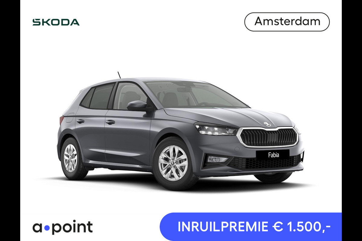 Škoda Fabia Selection 1.0 TSI 95 pk 5 versn. Hand | Getint glas | 15 inch lichtmetalen velgen Škoda Fabia Selection 1.0 TSI 95 pk 5 versn. Hand | Getint glas | 15 inch lichtmetalen velgen