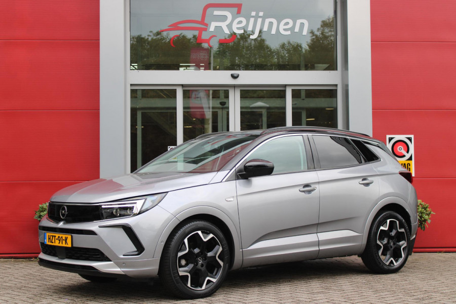 Opel Grandland 1.2 Turbo 130PK AUTOMAAT ULTIMATE | STOEL/STUUR/VOORRUIT VERWARMING | ACHTRERUITRIJ CAMERA | DODEHOEK DETECTIE | ELEKTRISCH BEDIENBARE ACHTERKLEP | FULL LED MATRIX KOPLAMPEN | NAVIGATIE | 19" LICHTMETALEN VELGEN | ALCANTARA BEKLEDING | APPLE CARPLAY/ANDROID AUTO | DRAADLOZE TELEFOONLADER | KEYLESS ENTRY/START | BLACK PACK | ADAPTIVE CRUISE CONTROL | COMFORT STOELEN |