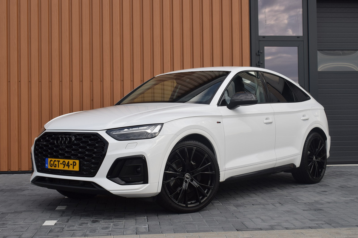 Audi Q5 Sportback 50 TFSI e 299pk S-line | Cognac leder | Luchtvering | Carbon | 22" Audi Q5 Sportback 50 TFSI e 299pk S-line | Cognac leder | Luchtvering | Carbon | 22"
