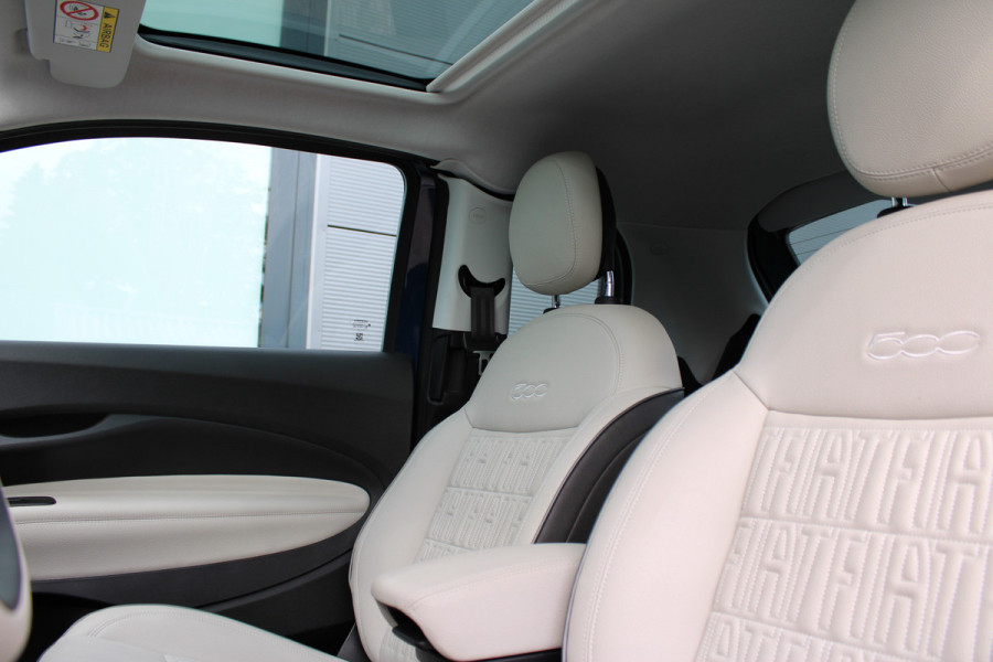 Fiat 500 3+1 La Prima 42 kWh | Leder | Camera | BLIS | Navigatie | Carplay