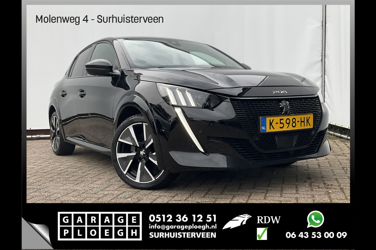 Peugeot e-208 EV GT Pack 50 kWh H.Leer Stoelverw Carplay Nav/Camera Peugeot e-208 EV GT Pack 50 kWh H.Leer Stoelverw Carplay Nav/Camera