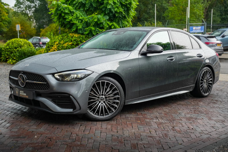 Mercedes-Benz C-Klasse C300 279PK AMG 360 Camera Navigatie Ambient DAB+ Leer Stoelverw. Side Assist