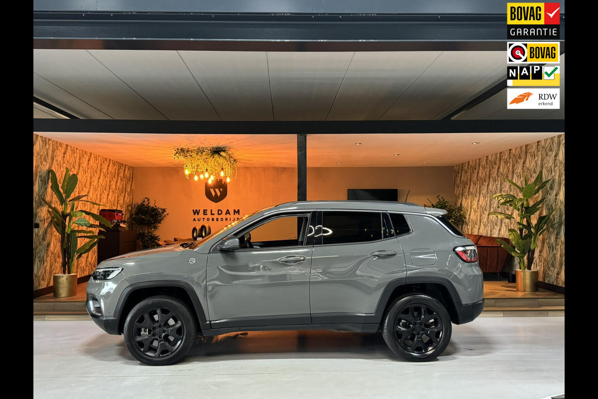 Jeep Compass 4xe 240 Plug-in Hybrid Trail Rated 4x4 Garantie Memory 360 Stoelventilatie Carplay Blindspot StuurVW StoelVW Rijklaar Jeep Compass 4xe 240 Plug-in Hybrid Trail Rated 4x4 Garantie Memory 360 Stoelventilatie Carplay Blindspot StuurVW StoelVW Rijklaar