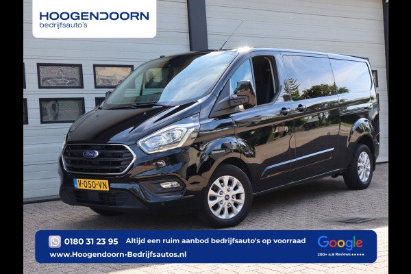 Ford Transit Custom 2.0 TDCI 131pk Euro 6 Automaat DC 5 pers. - 2x Schuifdr. - Trekhaak