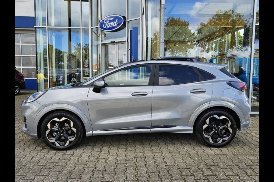 Ford Puma 1.0 EcoBoost Hybrid ST-Line X 155pk Automaat | Panoramadak | Afneembare trekhaak | Winter Pack | Adaptive cruise control | 360 graden camera | Bang&Olufsen | Elektrsiche achterklep | Matrix LED