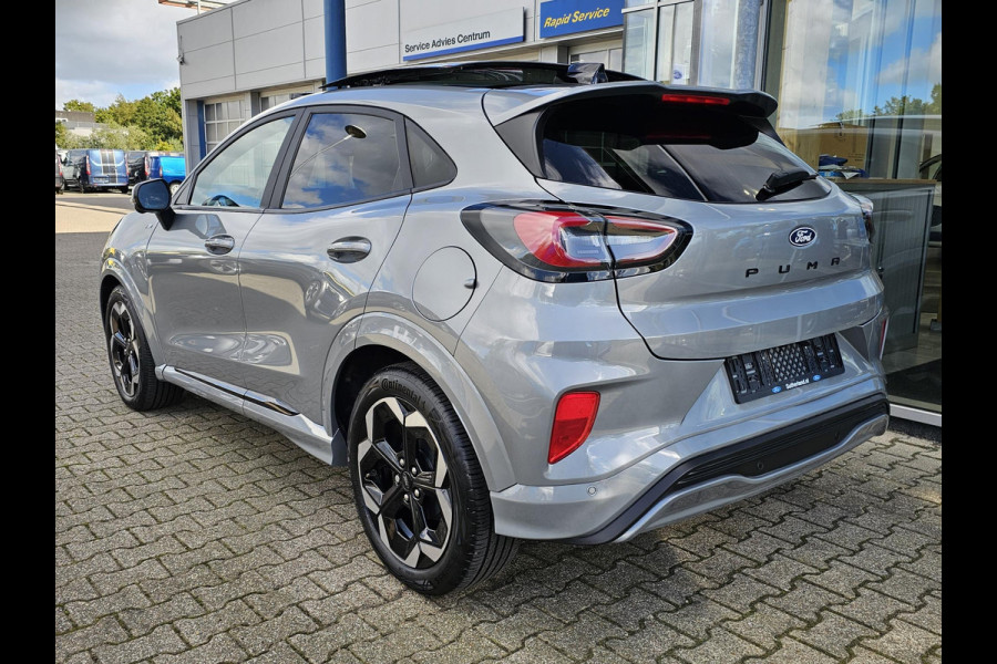 Ford Puma 1.0 EcoBoost Hybrid ST-Line X 155pk Automaat | Panoramadak | Afneembare trekhaak | Winter Pack | Adaptive cruise control | 360 graden camera | Bang&Olufsen | Elektrsiche achterklep | Matrix LED