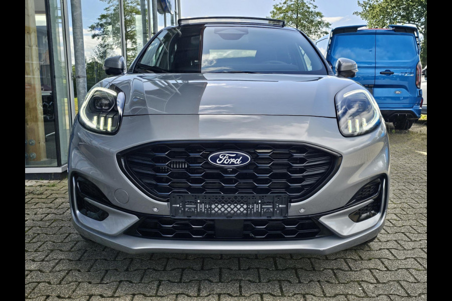 Ford Puma 1.0 EcoBoost Hybrid ST-Line X 155pk Automaat | Panoramadak | Afneembare trekhaak | Winter Pack | Adaptive cruise control | 360 graden camera | Bang&Olufsen | Elektrsiche achterklep | Matrix LED