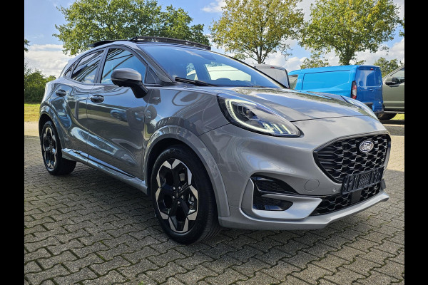 Ford Puma 1.0 EcoBoost Hybrid ST-Line X 155pk Automaat | Panoramadak | Afneembare trekhaak | Winter Pack | Adaptive cruise control | 360 graden camera | Bang&Olufsen | Elektrsiche achterklep | Matrix LED