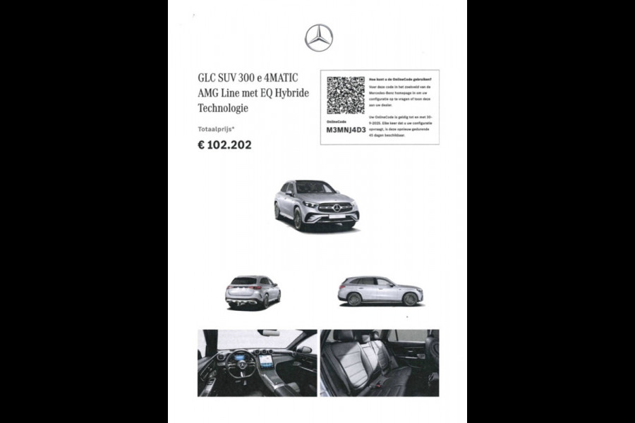 Mercedes-Benz GLC GLC 300e 4MATIC AMG Line | Trekhaak | Burmester | Stoelvent.