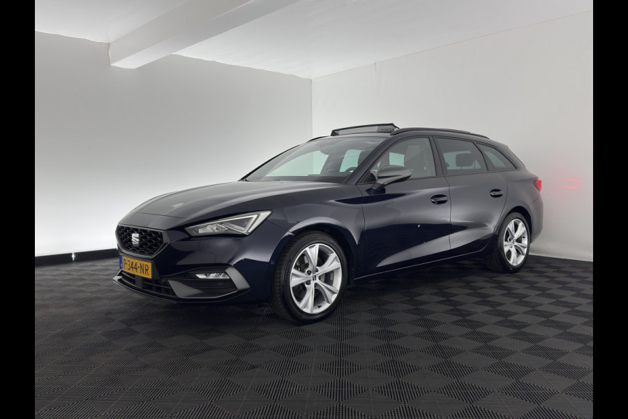 Seat Leon Sportstourer 2.0 TDI FR Business Intense (INCL-BTW) Aut.  *PANO | FULL-LED | ADAPTIVE-CRUISE | DIGI-COCKPIT | NAVI-FULLMAP | LEATHER-MICROFIBRE | CARPLAY | KEYLESS | SHIFT-PADDLES | SPORT-SEATS | AMBIENT-LIGHT | CAMERA | 17''ALU | T