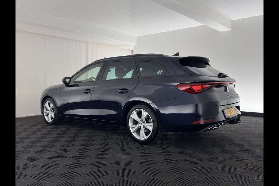 Seat Leon Sportstourer 2.0 TDI FR Business Intense (INCL-BTW) Aut.  *PANO | FULL-LED | ADAPTIVE-CRUISE | DIGI-COCKPIT | NAVI-FULLMAP | LEATHER-MICROFIBRE | CARPLAY | KEYLESS | SHIFT-PADDLES | SPORT-SEATS | AMBIENT-LIGHT | CAMERA | 17''ALU | T