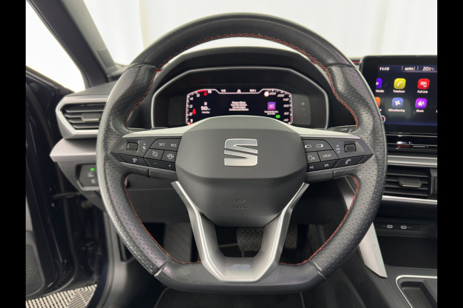 Seat Leon Sportstourer 2.0 TDI FR Business Intense (INCL-BTW) Aut.  *PANO | FULL-LED | ADAPTIVE-CRUISE | DIGI-COCKPIT | NAVI-FULLMAP | LEATHER-MICROFIBRE | CARPLAY | KEYLESS | SHIFT-PADDLES | SPORT-SEATS | AMBIENT-LIGHT | CAMERA | 17''ALU | T