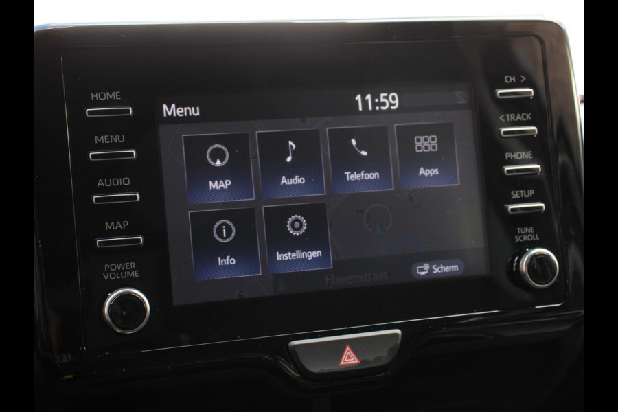 Toyota Yaris 1.5 Hybrid Comfort Aut Carplay Automatische Airco Toyota Safety Sense Adaptieve lampen Verkeerborden herkenning bots waarschuwing
