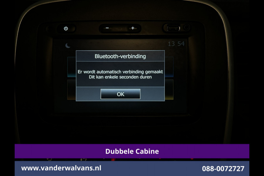 Renault Trafic 1.6 dCi L2H1 Dubbele Cabine Euro6 2x Zijdeur | Airco | 6-zits | Navigatie | Cruisecontrol Trekhaak, Bijrijdersbank, Parkeersensoren