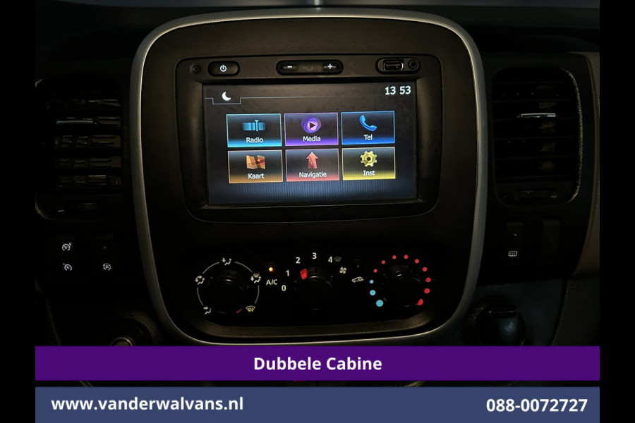 Renault Trafic 1.6 dCi L2H1 Dubbele Cabine Euro6 2x Zijdeur | Airco | 6-zits | Navigatie | Cruisecontrol Trekhaak, Bijrijdersbank, Parkeersensoren