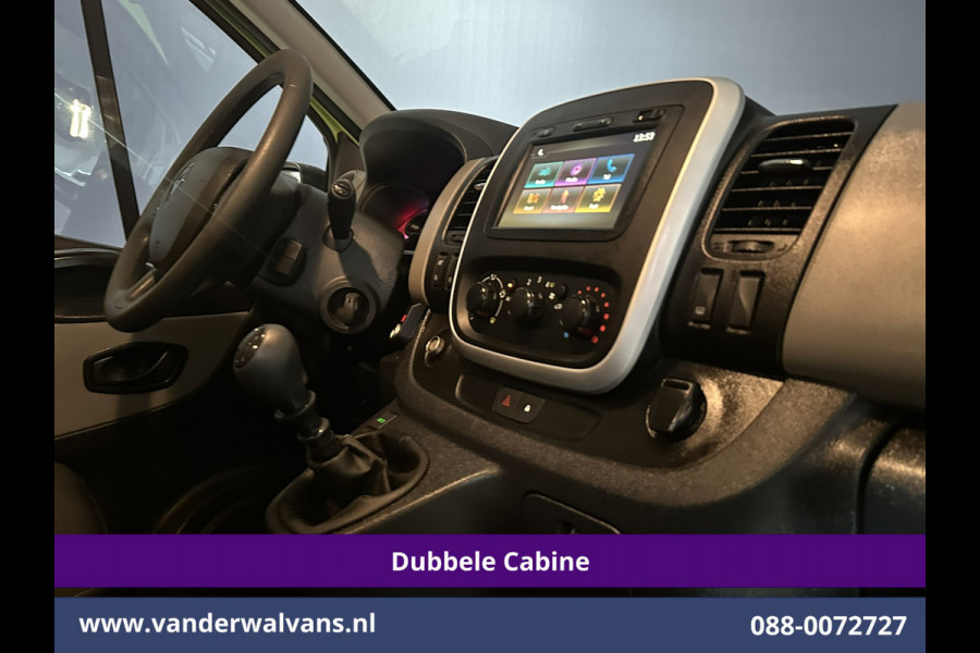 Renault Trafic 1.6 dCi L2H1 Dubbele Cabine Euro6 2x Zijdeur | Airco | 6-zits | Navigatie | Cruisecontrol Trekhaak, Bijrijdersbank, Parkeersensoren