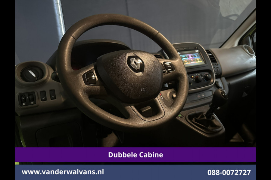 Renault Trafic 1.6 dCi L2H1 Dubbele Cabine Euro6 2x Zijdeur | Airco | 6-zits | Navigatie | Cruisecontrol Trekhaak, Bijrijdersbank, Parkeersensoren
