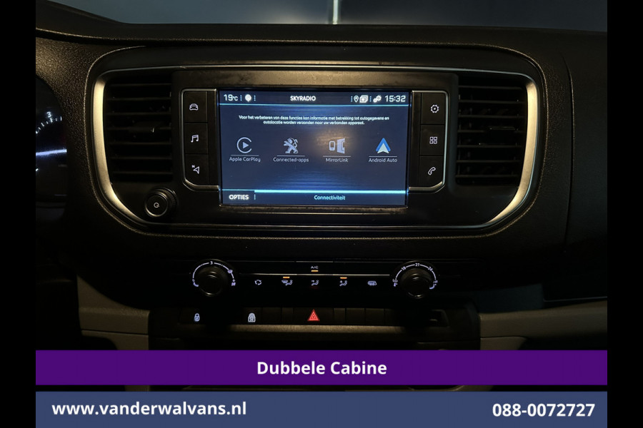 Peugeot Expert 2.0 BlueHDI 123pk L3H1 Dubbele Cabine Euro6 Airco | 6-Zits | Navigatie | 2500kg Trekhaak Apple Carplay, Android Auto, Cruisecontrol, Parkeersensoren, Bijrijdersbank