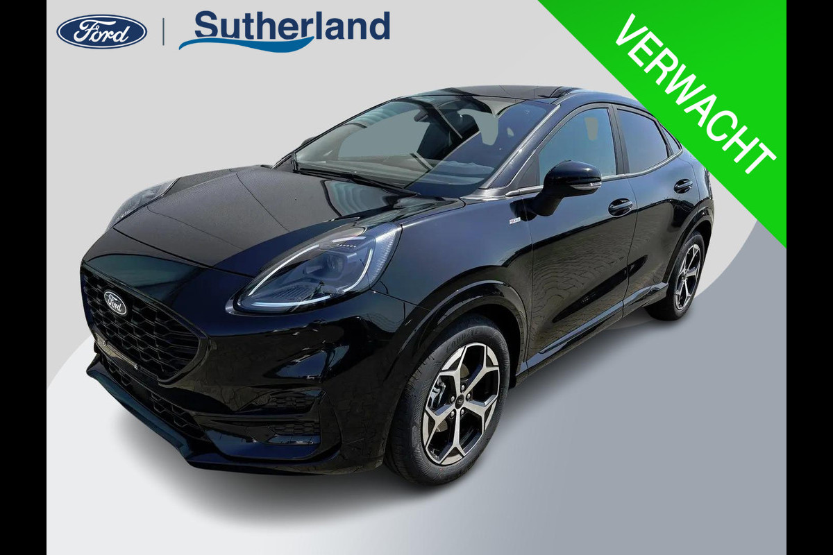 Ford Puma 1.0 EcoBoost Hybrid ST-Line Automaat 125pk | Panoramadak | Trekhaak afneembaar | Winter Pack | Adaptive cruise control  | Elektrische achterklep | Matrix LED | Keyless Entry | Navigatiesysteem | Privacy glass